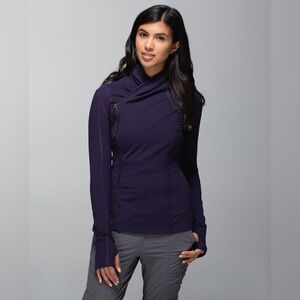 Lululemon Bhakti Yoga Jacket Black Grape Size 8
